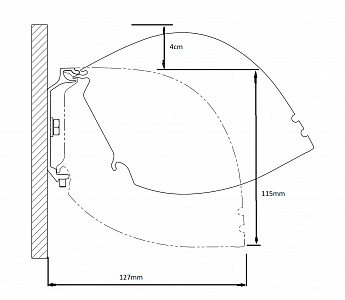 Kauber Red Label Tensioned BT Cinema 113" 16:9 141x250 дроп 50 см. Microperf MW